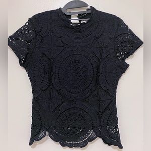 Ultra Pink NWOT Crotchet Top